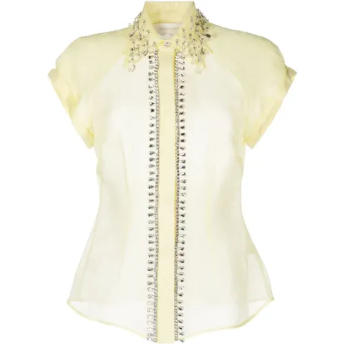 Crystal Blouse with French Collar , female, Sizes: S - Zimmermann - Modalova