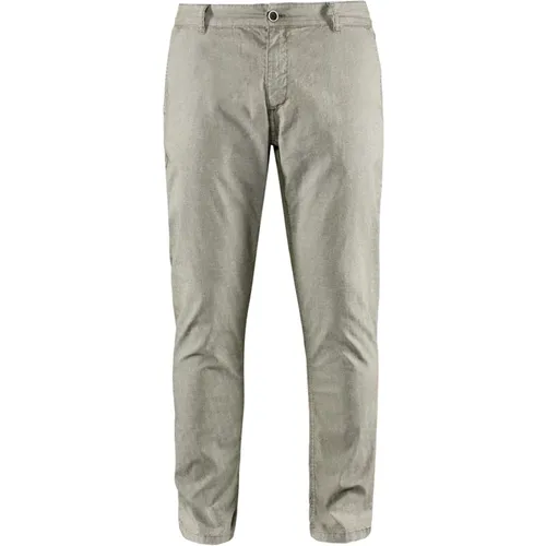Slim Fit Overdyed Cotton Chino Pants , male, Sizes: W34, W36, W31, W33, W32, W30, W38 - BomBoogie - Modalova