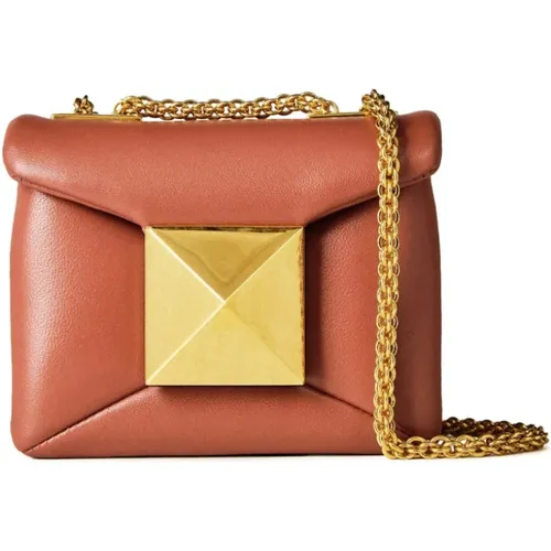 Stud Micro Crossbody Bag Ginger Bread , female, Sizes: ONE SIZE - Valentino Garavani - Modalova