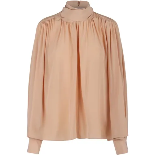 Flowing Sand Brown Blouse Chloé - Chloé - Modalova