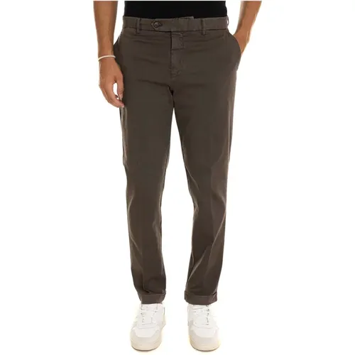 Chino Hose mit Rollsaum , Herren, Größe: S - Berwich - Modalova