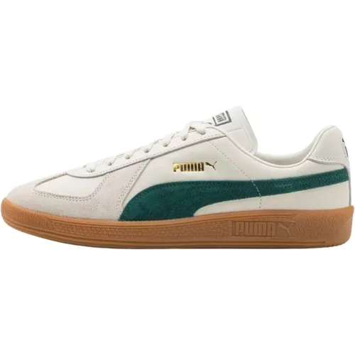 Weiße Army Trainer Sneakers mit Dunklen Details - Puma - Modalova