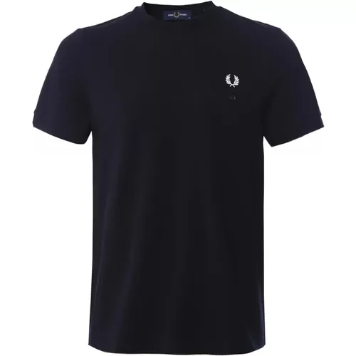 Pocket Piqué T-Shirt , male, Sizes: L, 2XL, XL, M, S - Fred Perry - Modalova