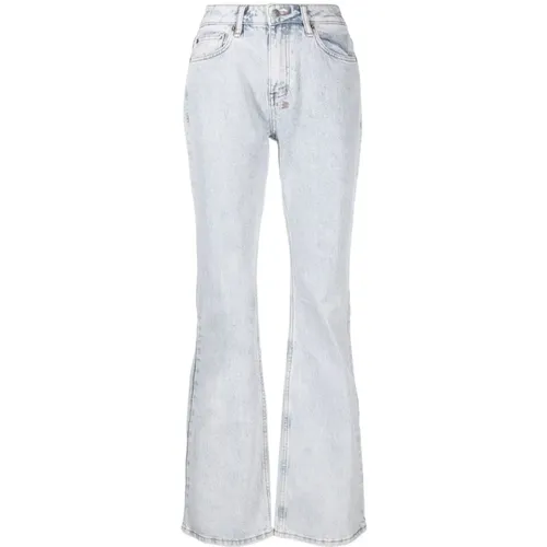 Blaue Gerades Jeans mit Baumwolle und Elastan , Damen, Größe: W29 - Ksubi - Modalova