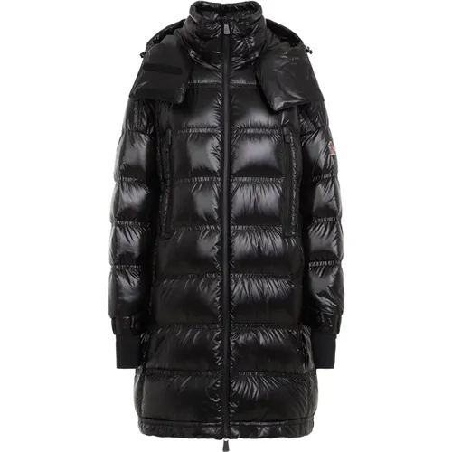 Langer Parka in Schwarz Moncler - Moncler - Modalova