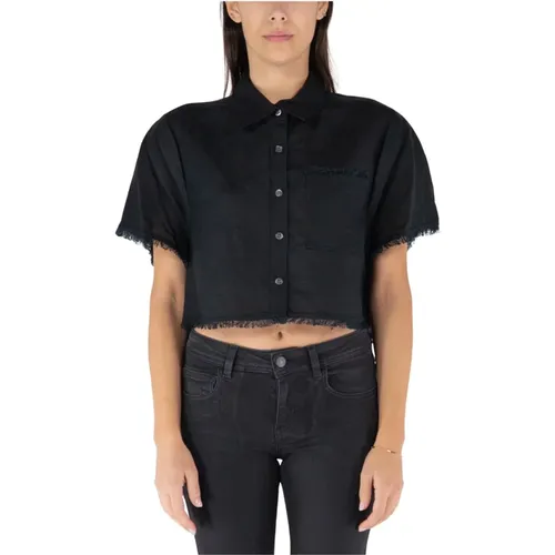 Solange Cropped Shirt , female, Sizes: S, L - Simkhai - Modalova