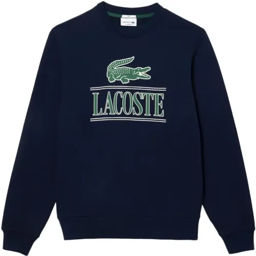 Vintage 3D Print Unisex Sweatshirt , male, Sizes: XL, L - Lacoste - Modalova
