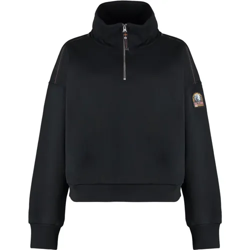 Baumwoll-Sweatshirt mit Logopatch , Damen, Größe: S - Parajumpers - Modalova