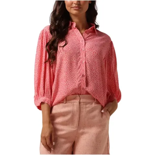 Rosa Bluse Amber , Damen, Größe: XS - YDENCE - Modalova