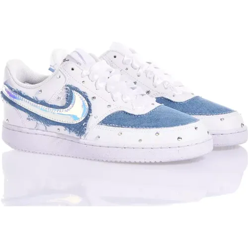 Customized Women's Sneakers Silver Light Blue , unisex, Sizes: 10 UK, 1 1/2 UK, 5 UK, 2 1/2 UK, 6 UK, 12 UK, 11 UK, 8 1/2 UK, 4 1/2 UK, 4 UK, 3 1/2 UK - Nike - Modalova