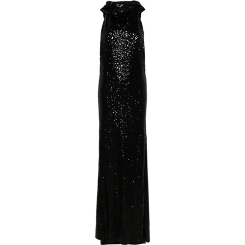 Sequin Cowl Neck Dress , female, Sizes: S, XS - pinko - Modalova