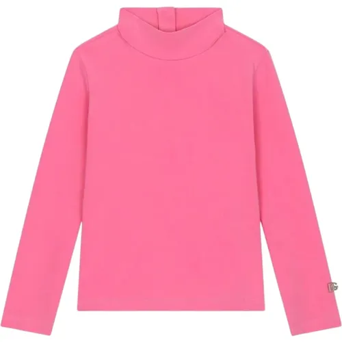 Rosa Pullover für modebewusste Kinder - Dolce & Gabbana - Modalova