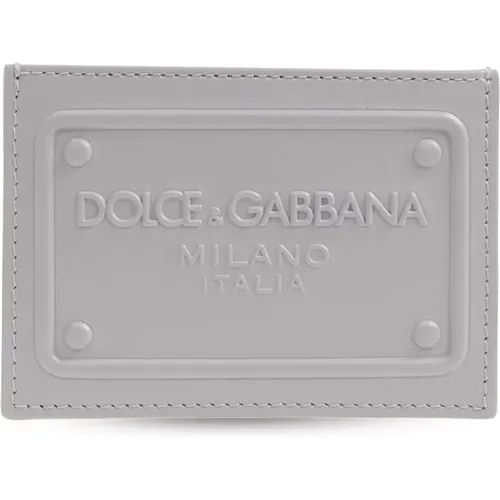 Kartenetui mit Logo , Herren, Größe: ONE Size - Dolce & Gabbana - Modalova