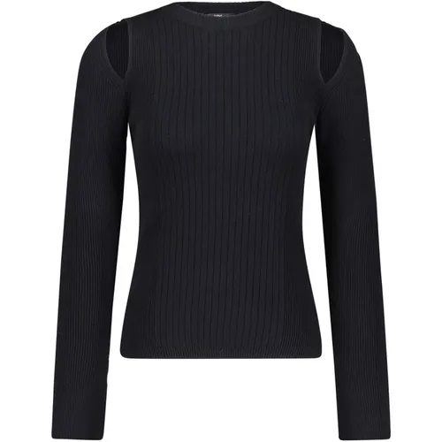 Ribbed Sweater with Cut-Outs , female, Sizes: S - RIANI - Modalova