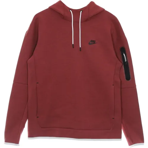 Tech Fleece Kapuzenpullover Cedar/Schwarz , Herren, Größe: M - Nike - Modalova