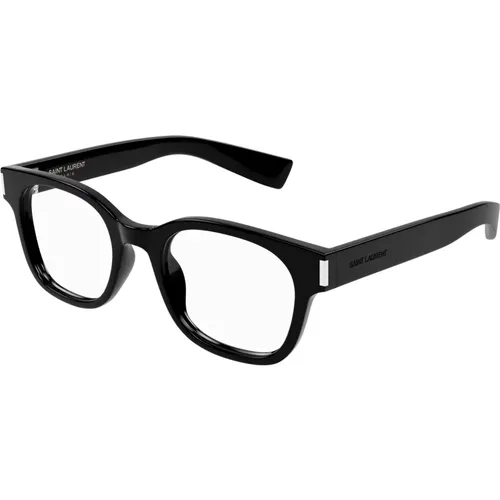 Modische Brille SL 722 in Schwarz , Damen, Größe: 51 MM - Saint Laurent - Modalova