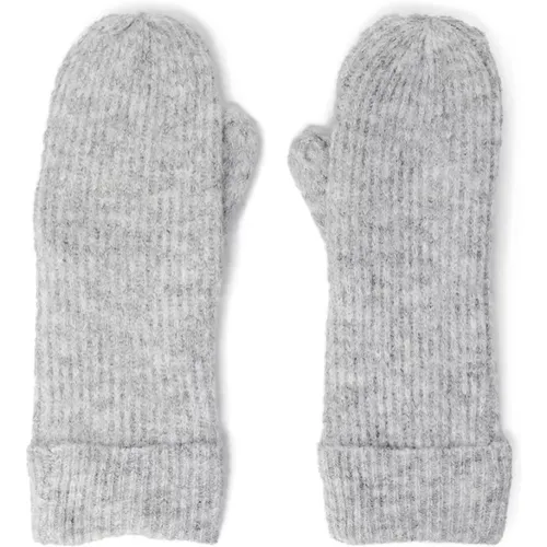 Stylish Grey Women's Gloves , female, Sizes: ONE SIZE - Vero Moda - Modalova