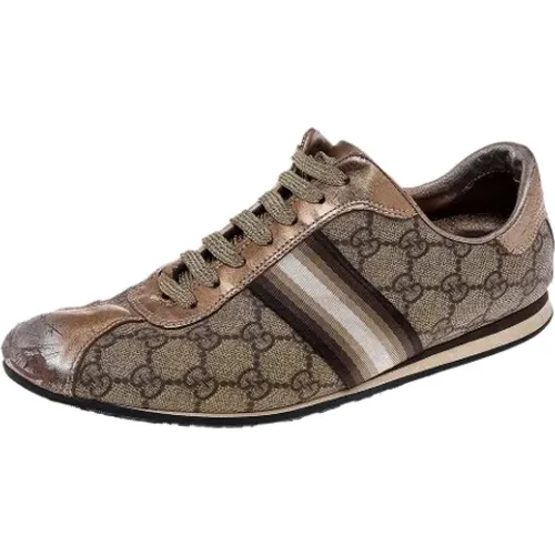 Pre-owned Leder sneakers , Herren, Größe: 39 1/2 EU - Gucci Vintage - Modalova