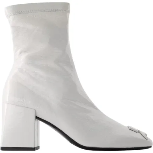 Vintage Leather Ankle Boots - Dirty , female, Sizes: 3 UK, 8 UK - Courrèges - Modalova