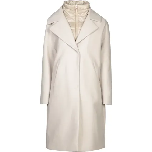 Wool Blend Coat Aw24 , female, Sizes: L, S, XS, M - Herno - Modalova