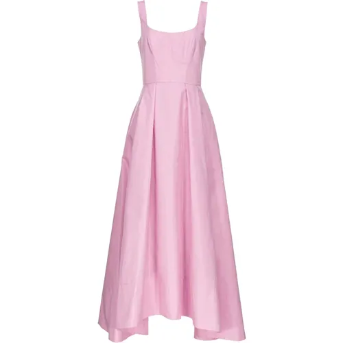 Elegant Sleeveless Taffeta Midi Dress , female, Sizes: S - pinko - Modalova