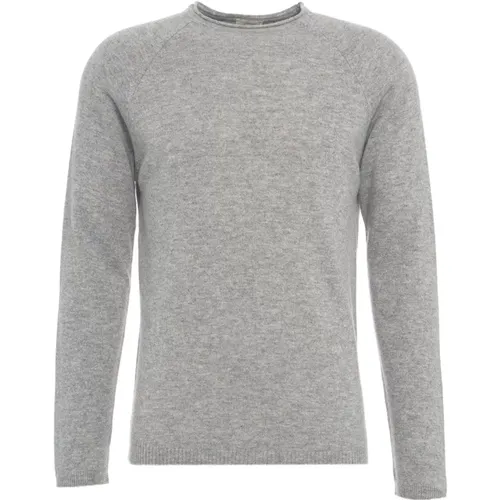 Luxurious Cashmere Knitwear Grey Aw24 , male, Sizes: M, L - Daniele Fiesoli - Modalova