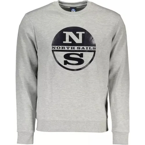 Logo Print Cotton Sweater , male, Sizes: XL - North Sails - Modalova