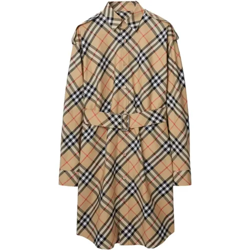 Vintage Check Muster Kleid Burberry - Burberry - Modalova