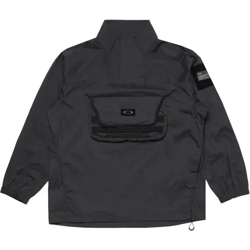 Schwarze Jacke mit DWR-Stoff , Herren, Größe: S - Oakley - Modalova