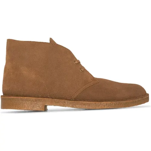 Suede Lace-Up Ankle Boots , male, Sizes: 7 UK, 6 1/2 UK, 9 UK, 7 1/2 UK, 9 1/2 UK, 8 1/2 UK, 8 UK - Clarks - Modalova