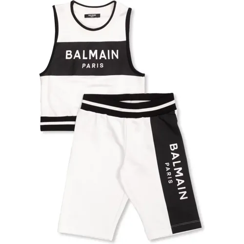 T-Shirt Shorts Set Balmain - Balmain - Modalova