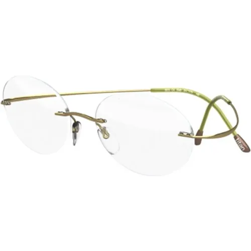 Grüne Brillengestelle Must Collection,Transparent Weiß/Braun Brillengestelle - Silhouette - Modalova