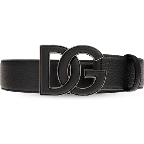 Gürtel mit Logo , Herren, Größe: 120 CM - Dolce & Gabbana - Modalova