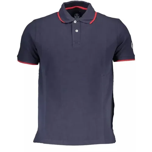 Blaues Polo Shirt mit Logo - North Sails - Modalova