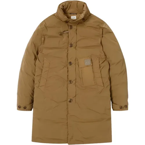 Nycra-R Logo Down Parka Coat , male, Sizes: M - C.P. Company - Modalova