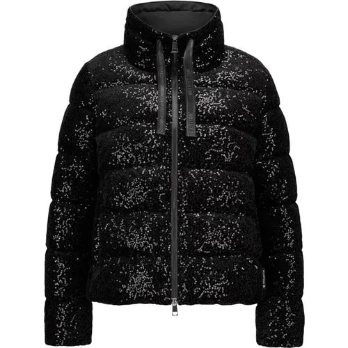 Glänzende Pailletten Samtjacke , Damen, Größe: XS - Milestone - Modalova