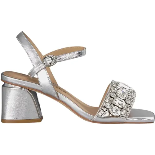 Rhinestone Banded Sandal , female, Sizes: 2 UK, 6 UK, 4 UK, 3 UK, 5 UK, 7 UK, 9 UK - Alma en Pena - Modalova