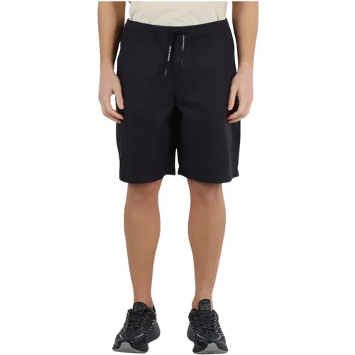 Navy Casual Bermuda Shorts , Herren, Größe: W33 - Armani Exchange - Modalova