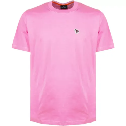 Rosa Zebra Logo T-Shirt , Herren, Größe: 2XL - PS By Paul Smith - Modalova