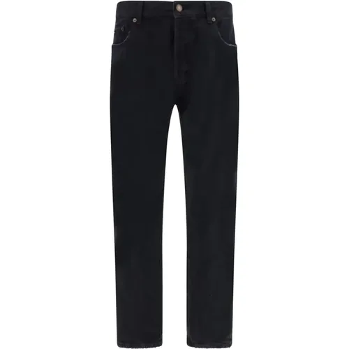 Relaxed Straight Jeans , male, Sizes: W29, W32, W33, W30, W31 - Saint Laurent - Modalova