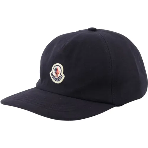 Logo Cap with Velcro Closure , male, Sizes: ONE SIZE - Moncler - Modalova