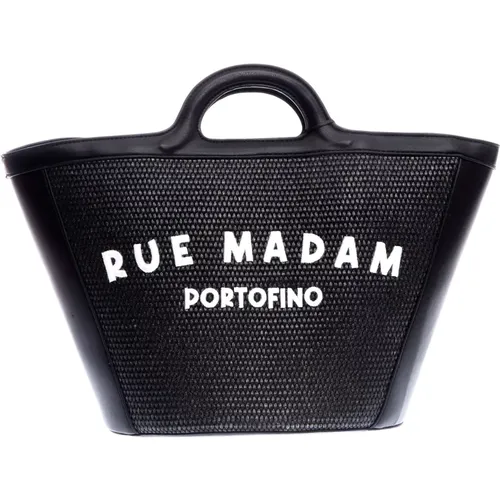 Malibu XL Schwarze Tasche , Damen, Größe: ONE Size - Rue Madam - Modalova