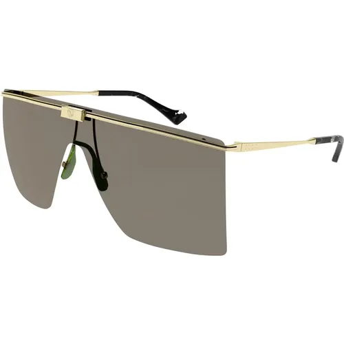 Gold/Brown Sunglasses Gg1096S , male, Sizes: ONE SIZE - Gucci - Modalova