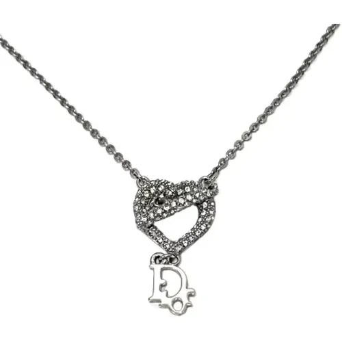 Pre-owned Metal necklaces , female, Sizes: ONE SIZE - Dior Vintage - Modalova