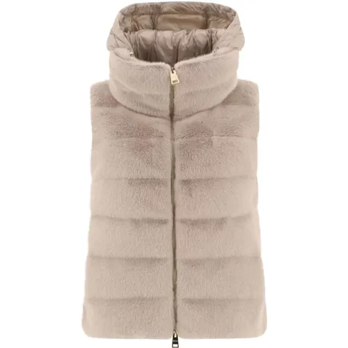 Faux-Fur Padded Jacket , Damen, Größe: XS - Herno - Modalova