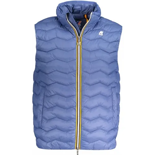 Blaue Eco Warm Jacke mit Reißverschluss , Herren, Größe: L - K-way - Modalova