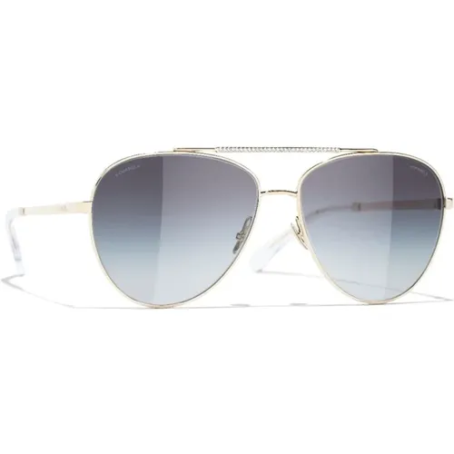 Stylish Aviator Sunglasses , female, Sizes: 58 MM - Chanel - Modalova