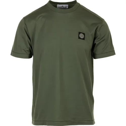 T-shirts and Polos , male, Sizes: L - Stone Island - Modalova