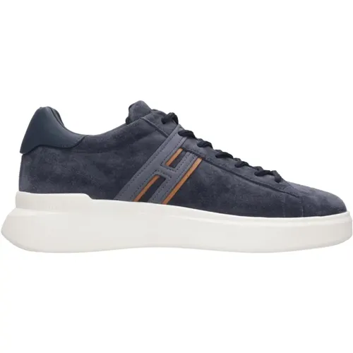 Blaue Sneakers mit Stromlinienförmiger Sohle , Herren, Größe: 43 1/2 EU - Hogan - Modalova