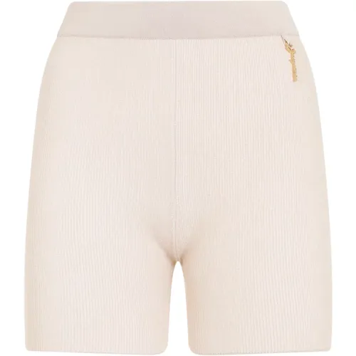 Schicke Nude & Neutrals Elastische Taille Shorts , Damen, Größe: S - Jacquemus - Modalova